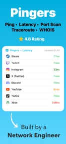 Pingers - Ping & Latency Check screenshot