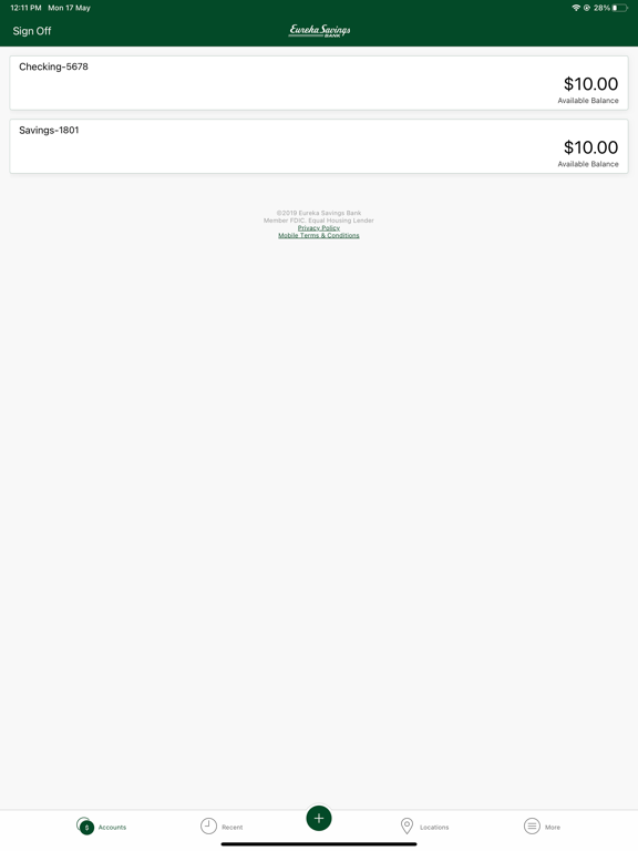 Eureka Savings App iPad screenshot 2 - Finance app