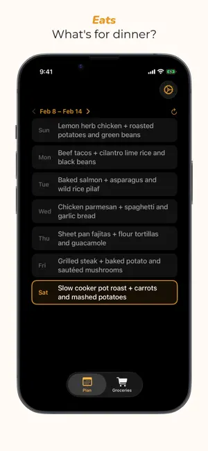 Eats: Automatic Meal Planner screenshot 1