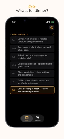 Eats: Automatic Meal Planner screenshot
