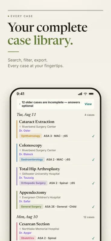 Anesto - Anesthesia Case Log screenshot 5 of 8