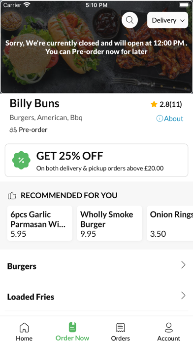 Billy Buns Loughborough Screenshot
