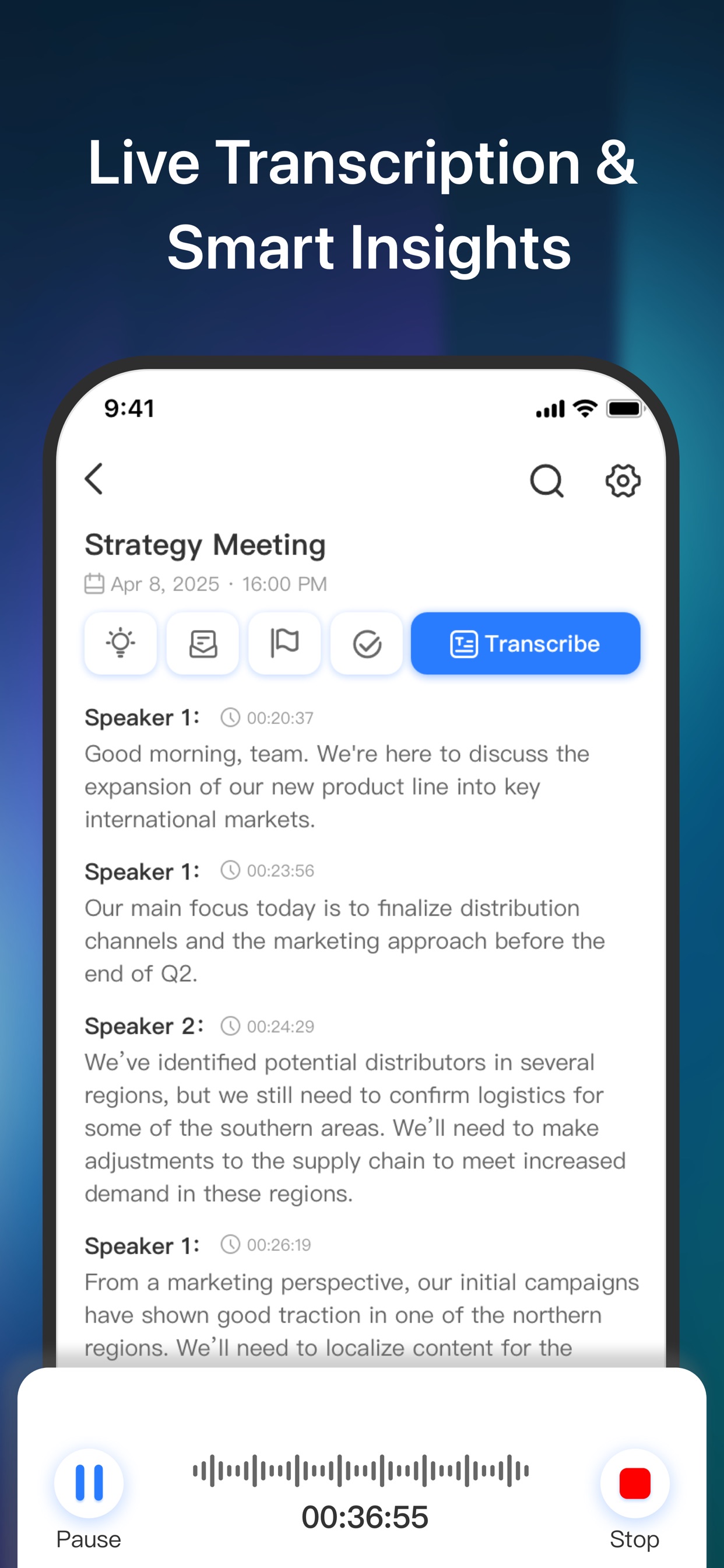 Screenshot 3 of Proactor - AI Note Taker