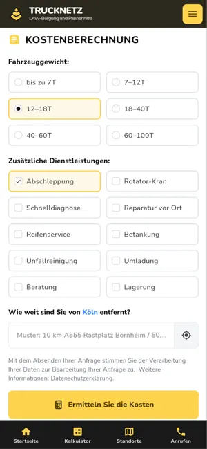 LKW Abschleppdienst Truck-Netz screenshot 2