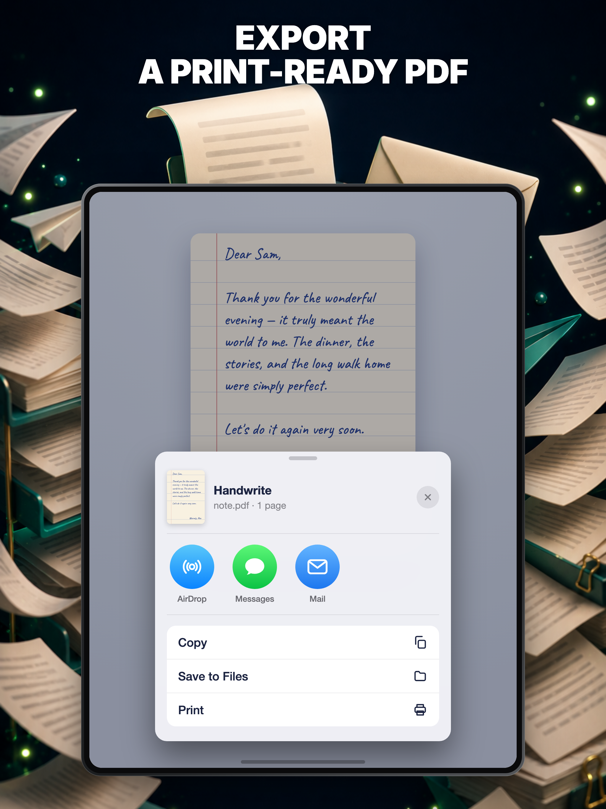 Handwrite: Notes & Letters screenshot 14