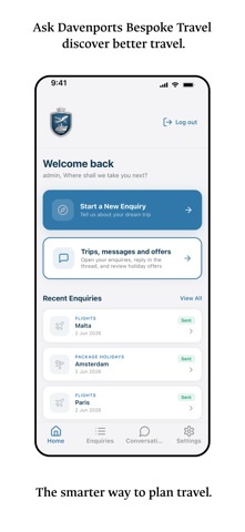 Davenports Bespoke Travel screenshot
