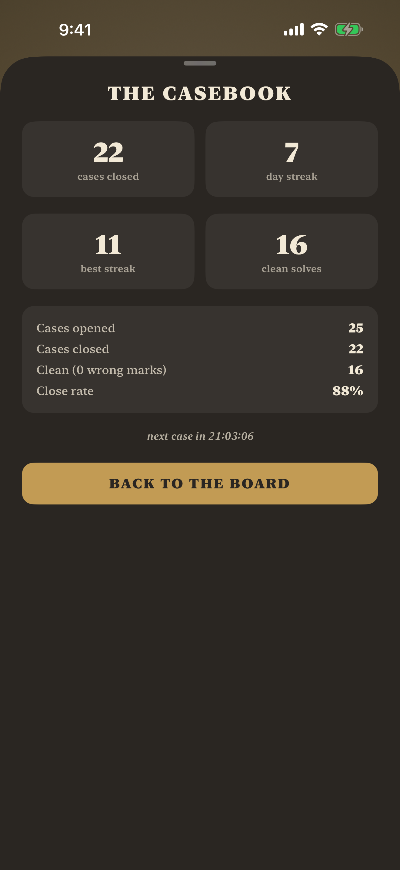 Alibi Daily Logic Grid screenshot 7