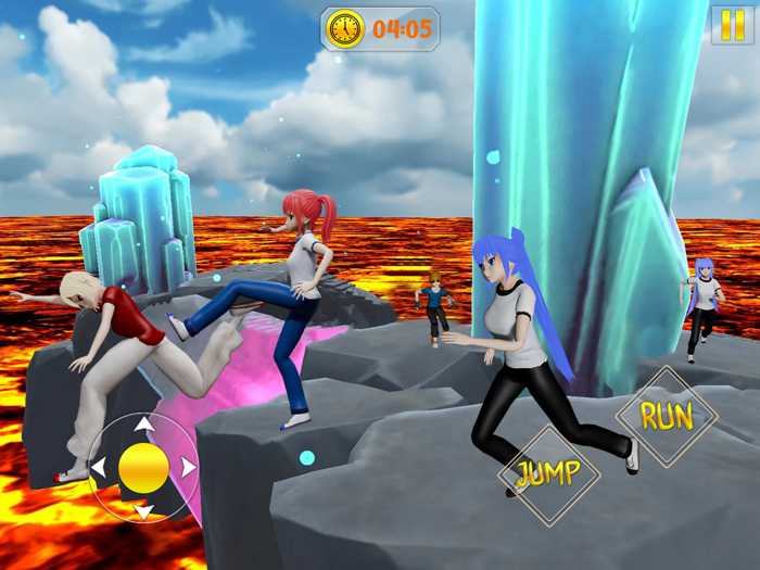 Anime Parkour lava Jump Game