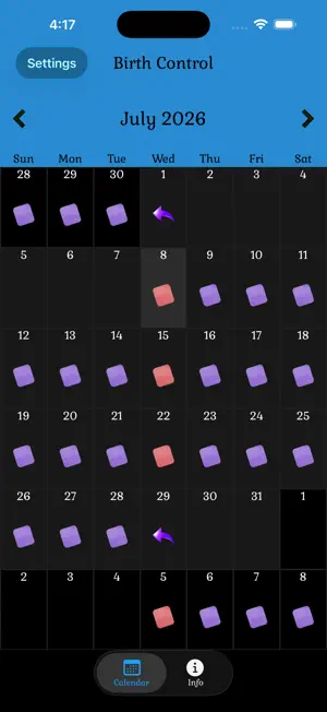 Birth Control Pill Reminder screenshot 6