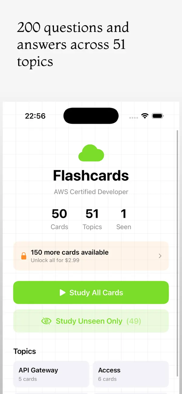 Screenshot #2 pour Certified Developer Flashcards