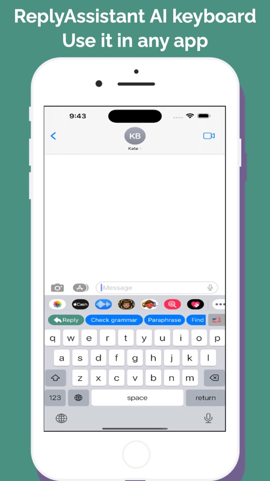#1. AI Keyboard・ReplyAssistant (iOS) 게시자: Elsayed Hussein