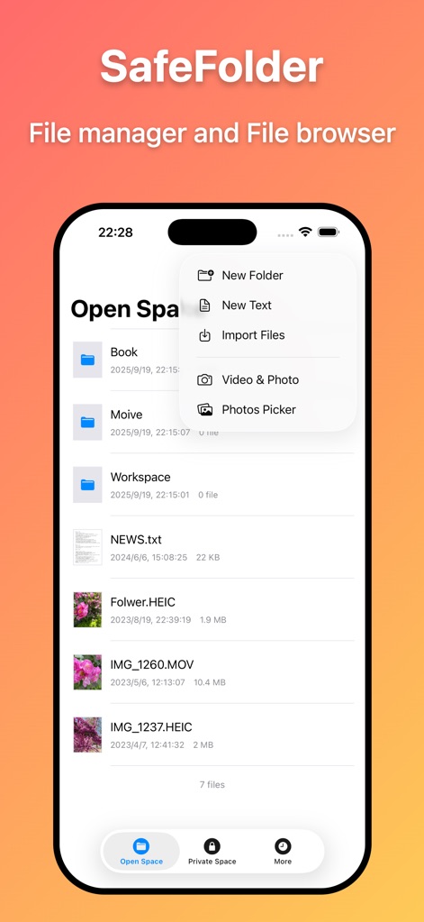 SafeFolder - File Manager - Productivity App | MWM