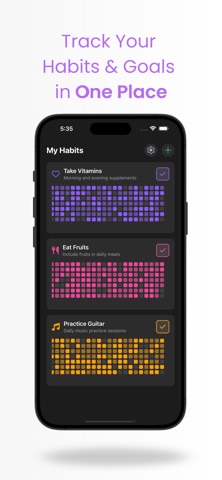 Habit Tracker & Reminders iPhone screenshot