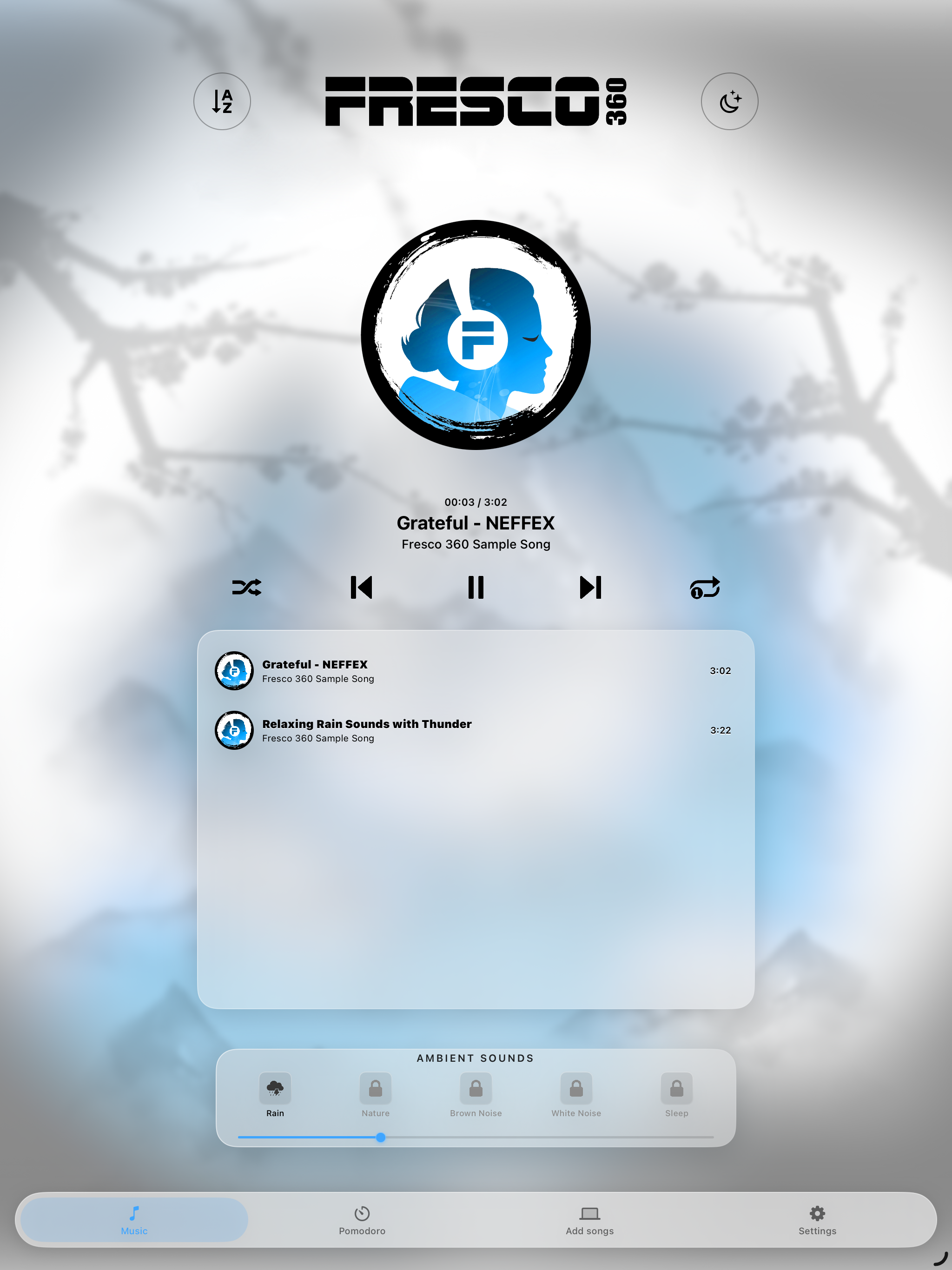 Fresco - 8D Music Player Focus screenshot 7