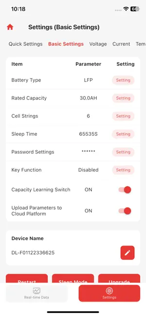 DALY BMS screenshot 3