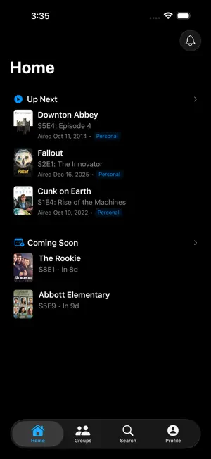 ShowMeMyShows screenshot 1