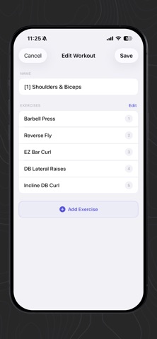 Robur: Gym logbook Screenshot 4 of 5