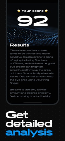 FaceAI - beauty, one scan away iPhone screenshot