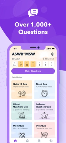 MSW Exam Prep Practice 2026 iPhone screenshot