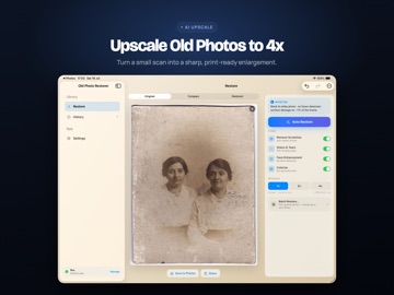 Old Photo Restorer: AI Repair iPad screenshot