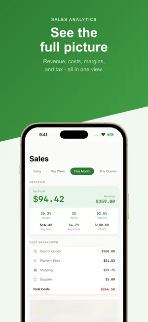 Reseller Profit Tracker - Flip screenshot 3