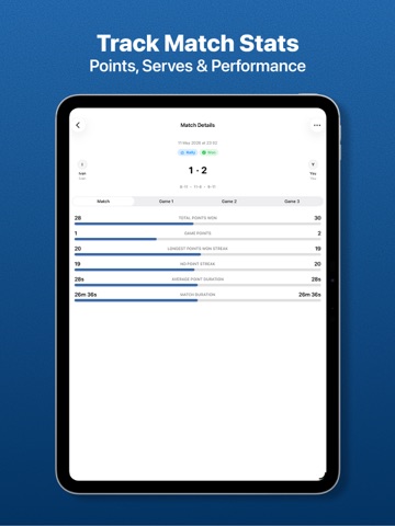 Pickleball Score Keeper App iPad screenshot