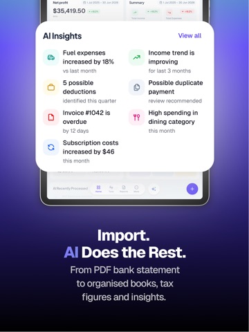 Tax AI - Bookkeeping Done iPad screenshot