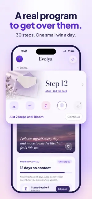 Evolya: Breakup Recovery screenshot 1