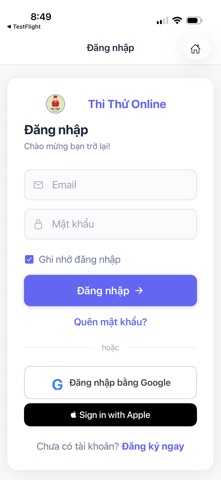 Thi Thử Online screenshot