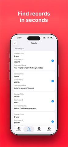 Access DB のスクリーンショット