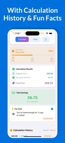 Personal Discount Calc screenshot