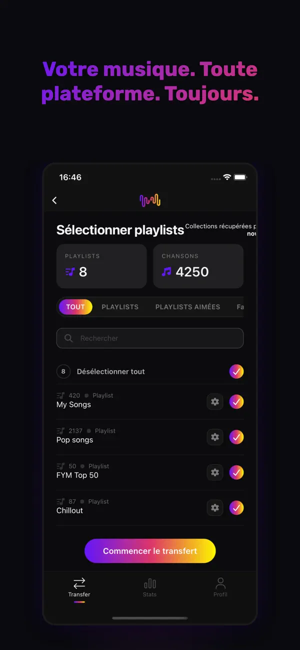 Screenshot #1 pour FreeYourMusic: Musique Libre