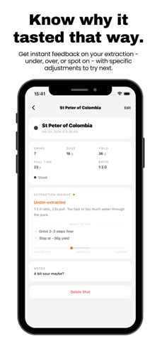 Dialed - Espresso Logbook Screenshot 3 of 5
