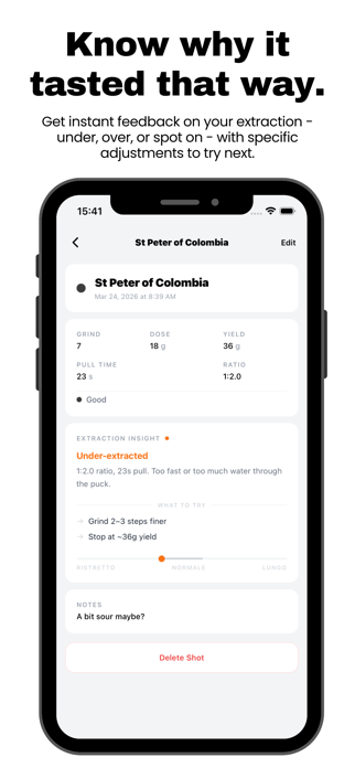 Dialed - Espresso Logbook Screenshot 3 of 5
