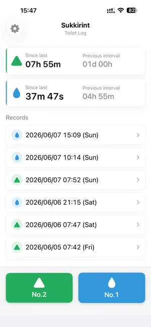 Sukkirinto - Toilet Log App screenshot 1