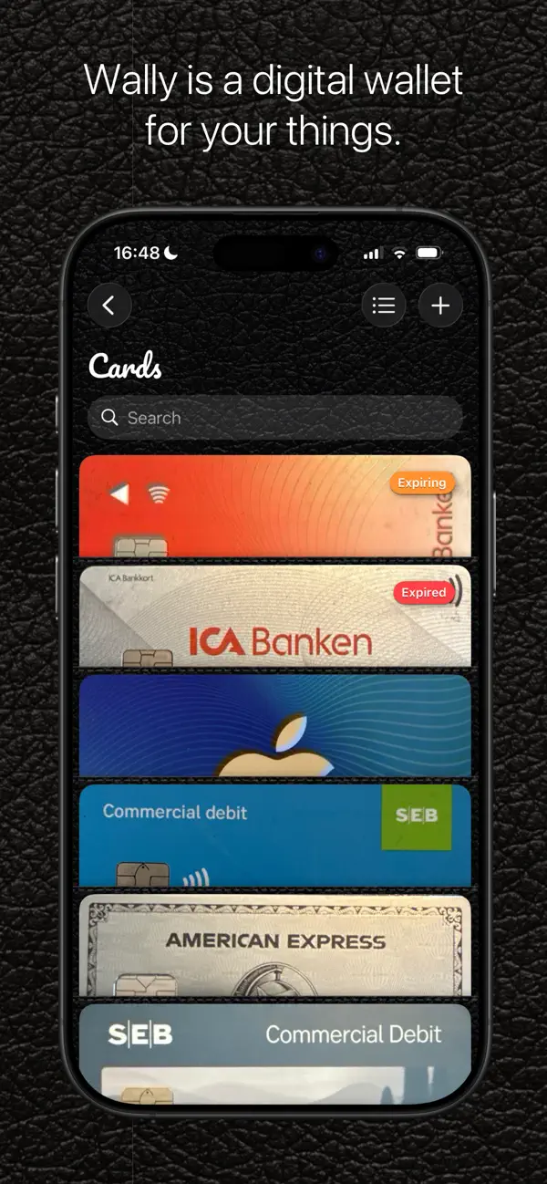 Screenshot #2 pour Wally - Digital Wallet