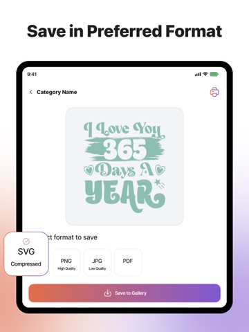 AI SVG Maker - SVG Converter iPad screenshot