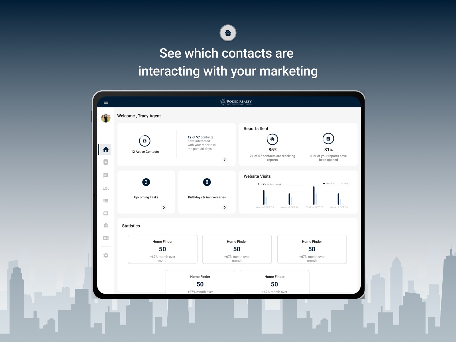 Rodeo Realty CRM ipad screenshot 1