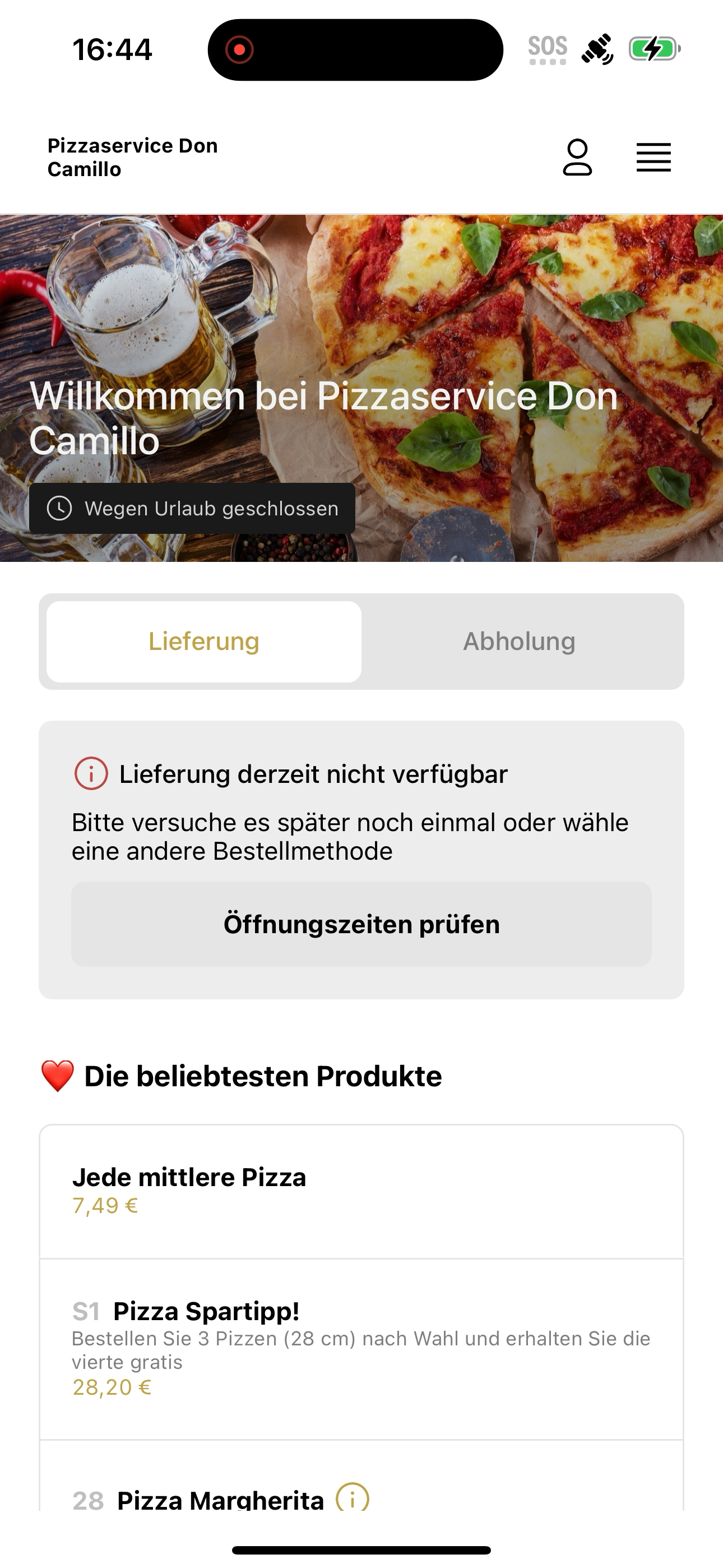 Pizzaservice Don Camillo screenshot 5