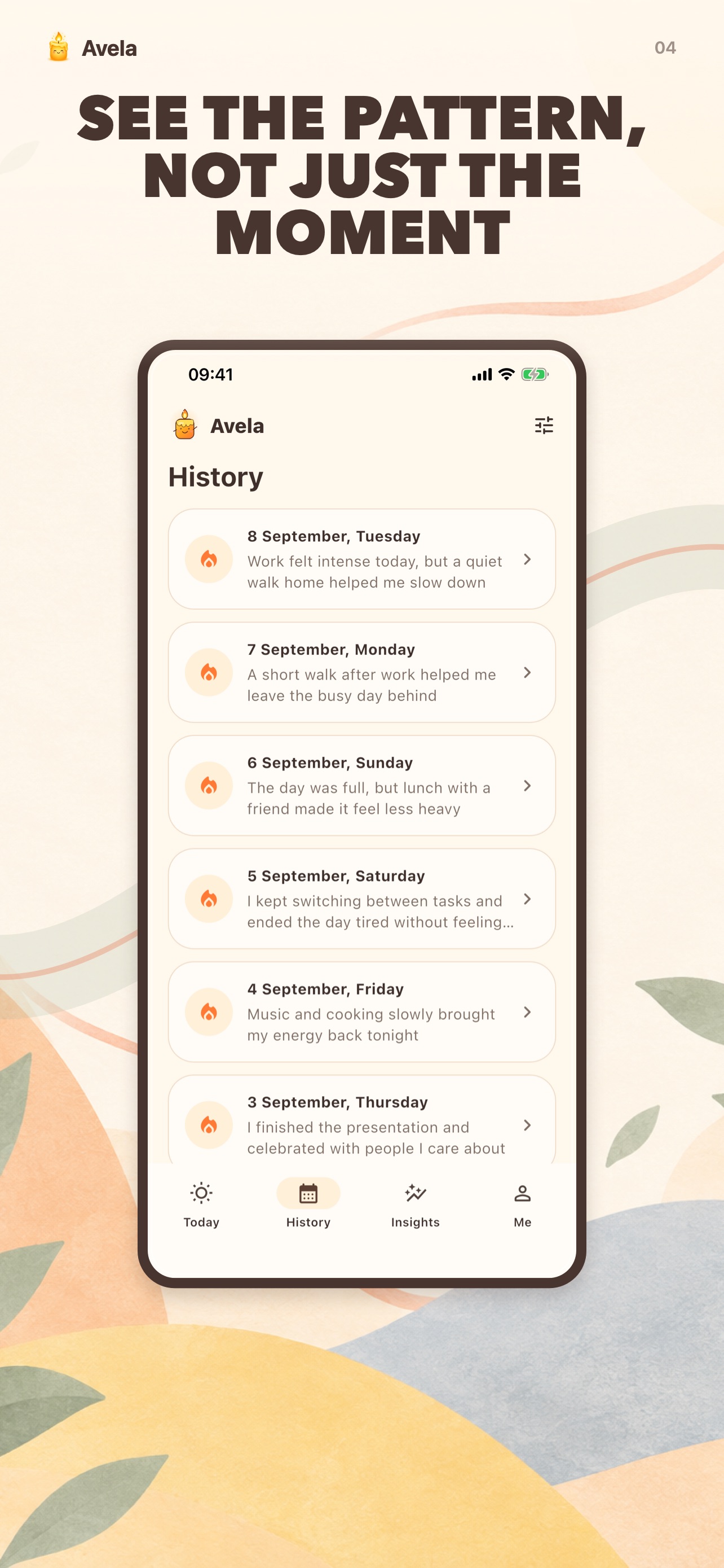 Screenshot 4 of Avela: Gentle Journal