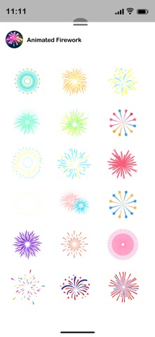 Animated Fireworks iPhone screenshot