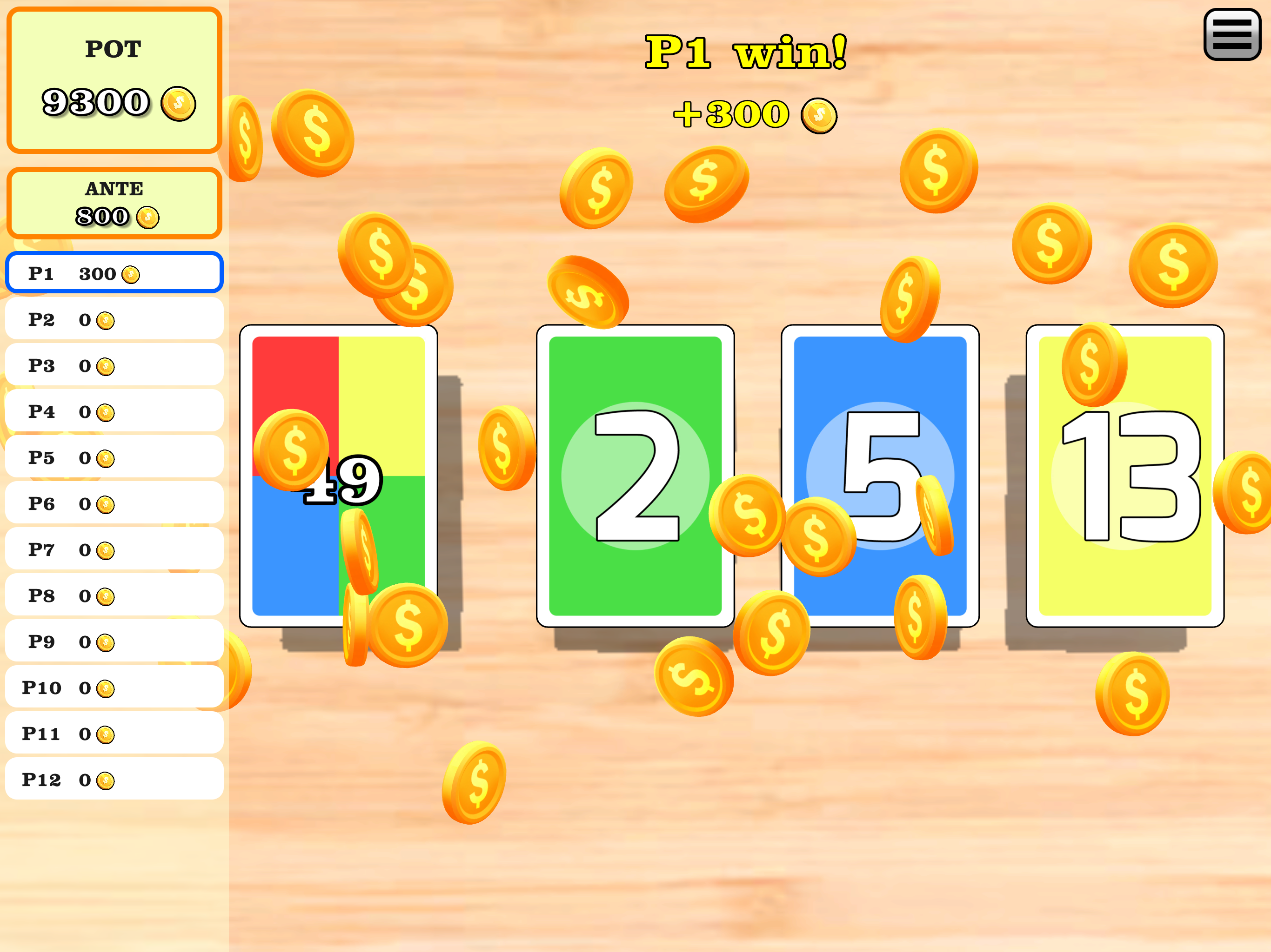In Between: Numbers Card Game