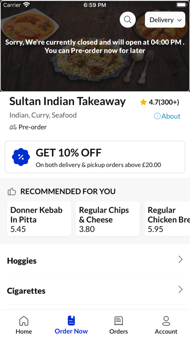 Sultan Indian Takeaway Screenshot