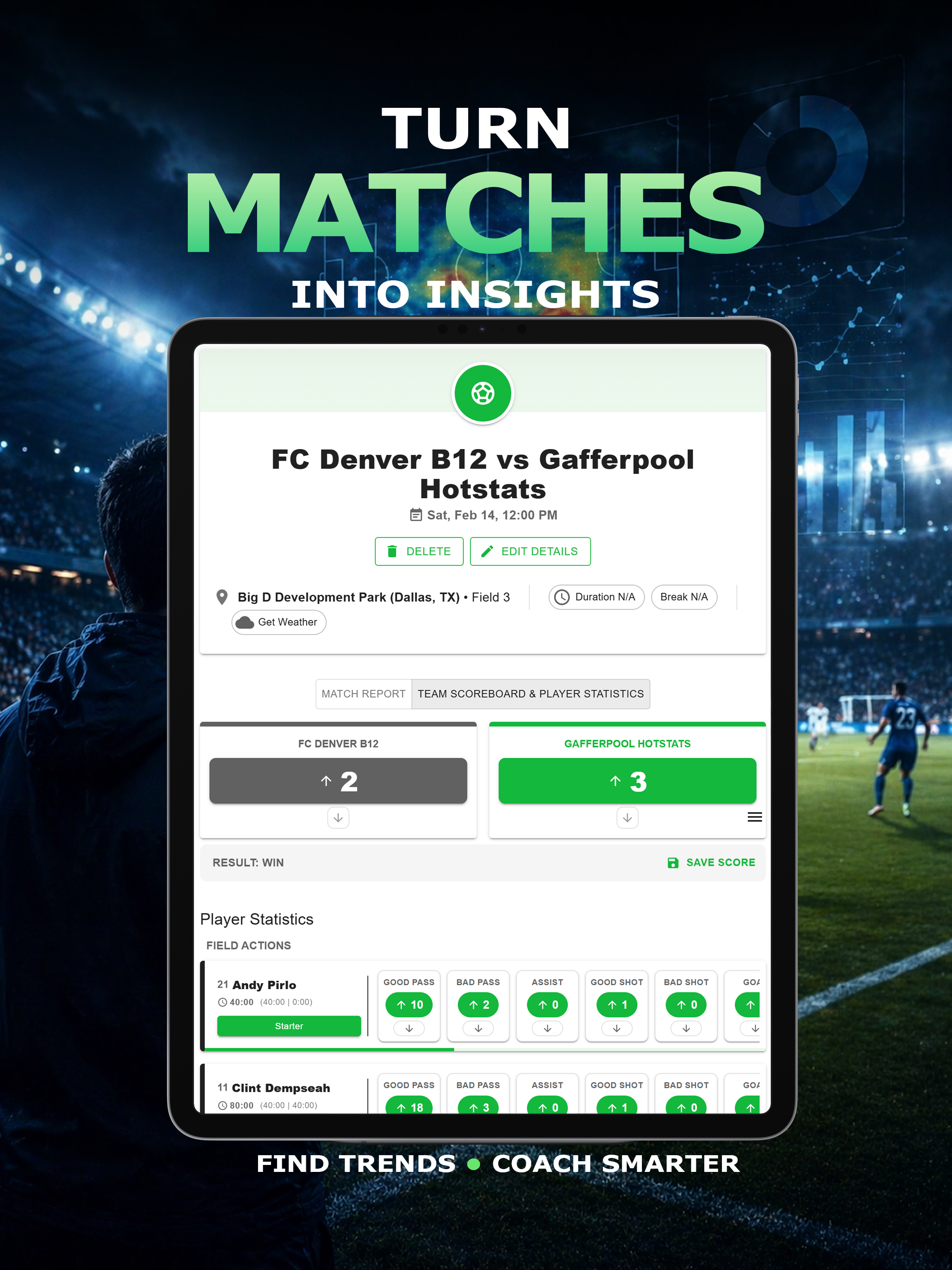 GafferStats Soccer Coaching screenshot 7
