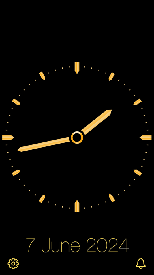 #1. Gold Luxury Clock (iOS) 由: Nitrio
