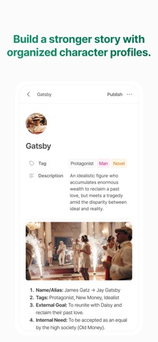 Novela: Writing app for novels screenshot