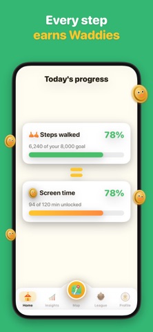 Waddle: Walk to Unlock iPhone screenshot