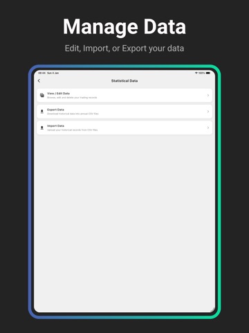 Traderly: Forex Journal & Note iPad screenshot