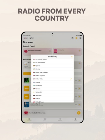 Radio FM: Live Music & Podcast iPad screenshot