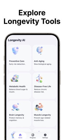 Longevity AI App screenshot